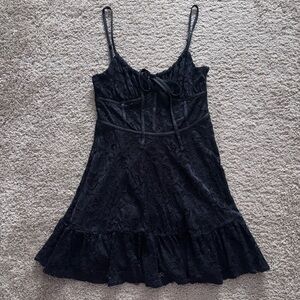 Forever 21 Black Lace Corset Mini Dress